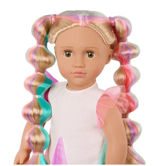 Our Generation Tessie with Hair Clips & Styling Book 18'' Hair Grow NEW - Picture 7 of 11